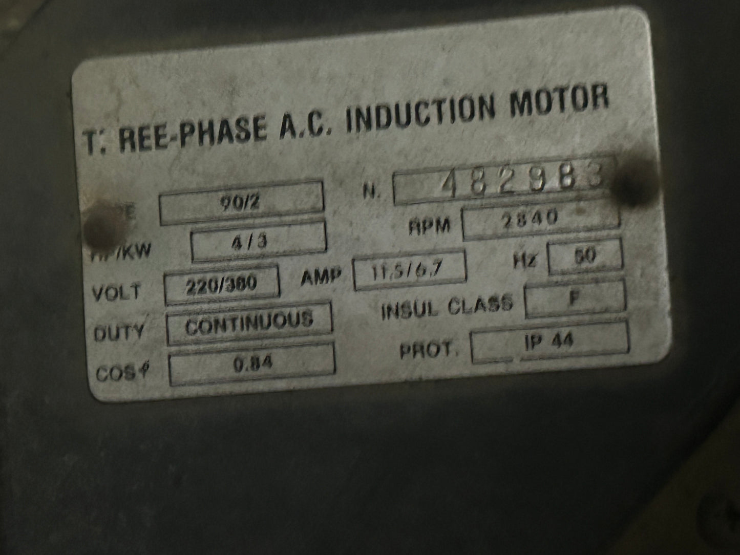 Compressore ad aria compressa a pistoni FINI 380V 3PH. 300 litri