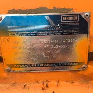 Schneepflug Schmidt MF 2.3; 2700mm