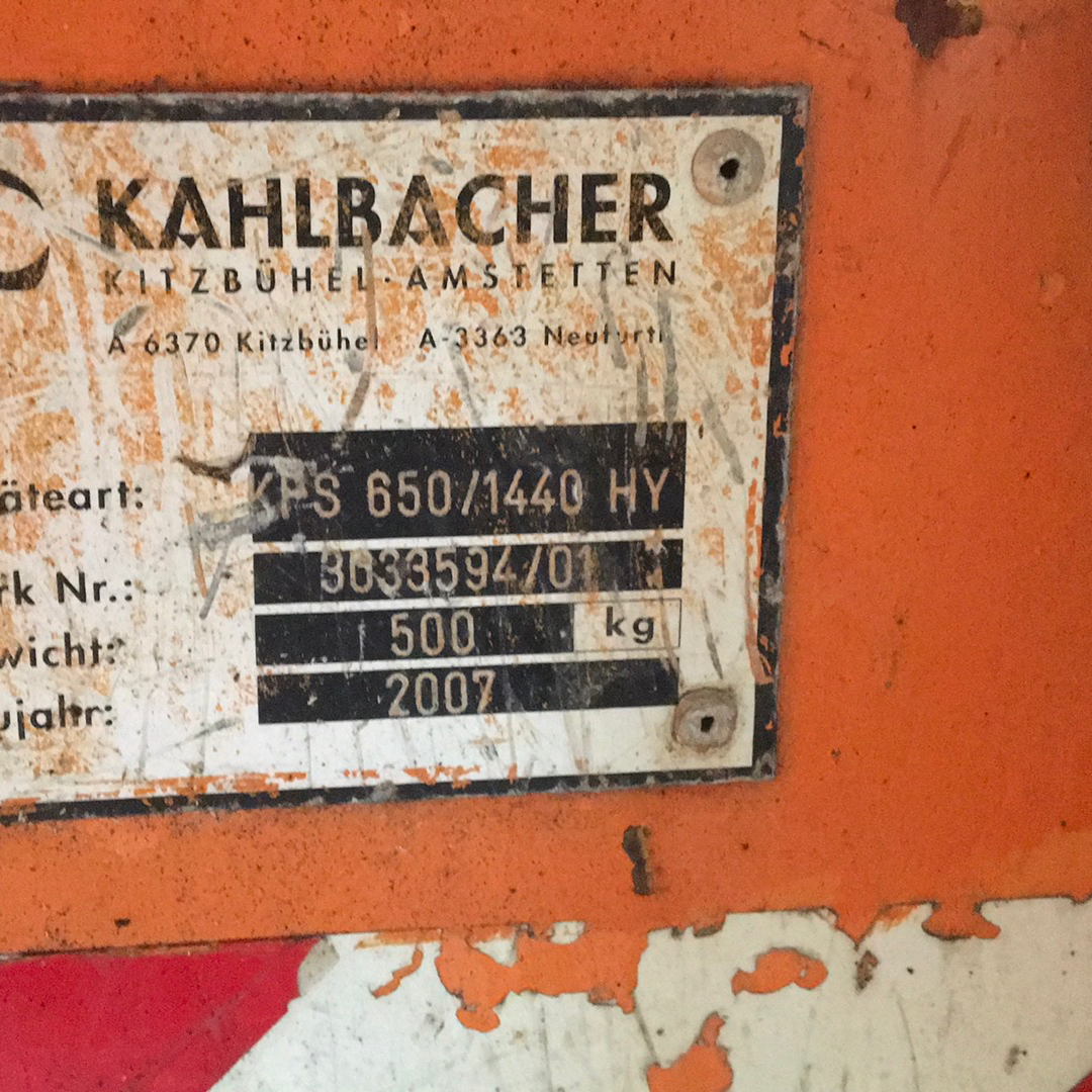 Hansa mit Fräse Kahlbacher